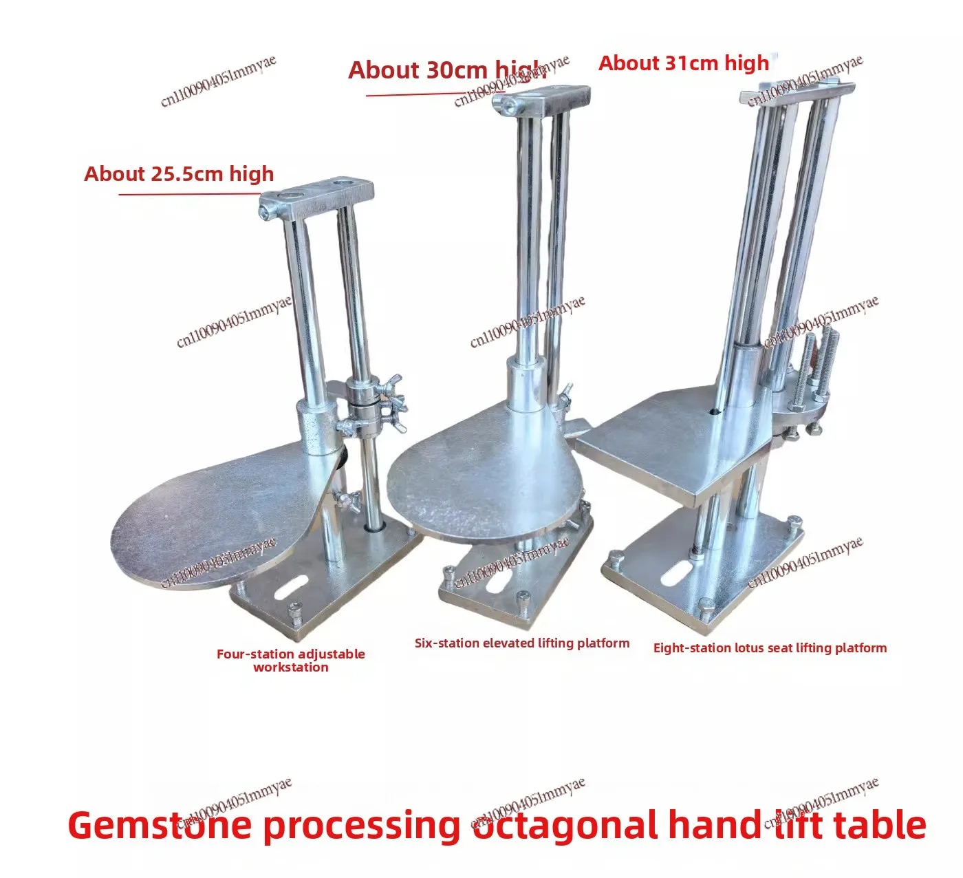 Jewel angle flat grinder lift table octagonal hand lift seat angle machine platform