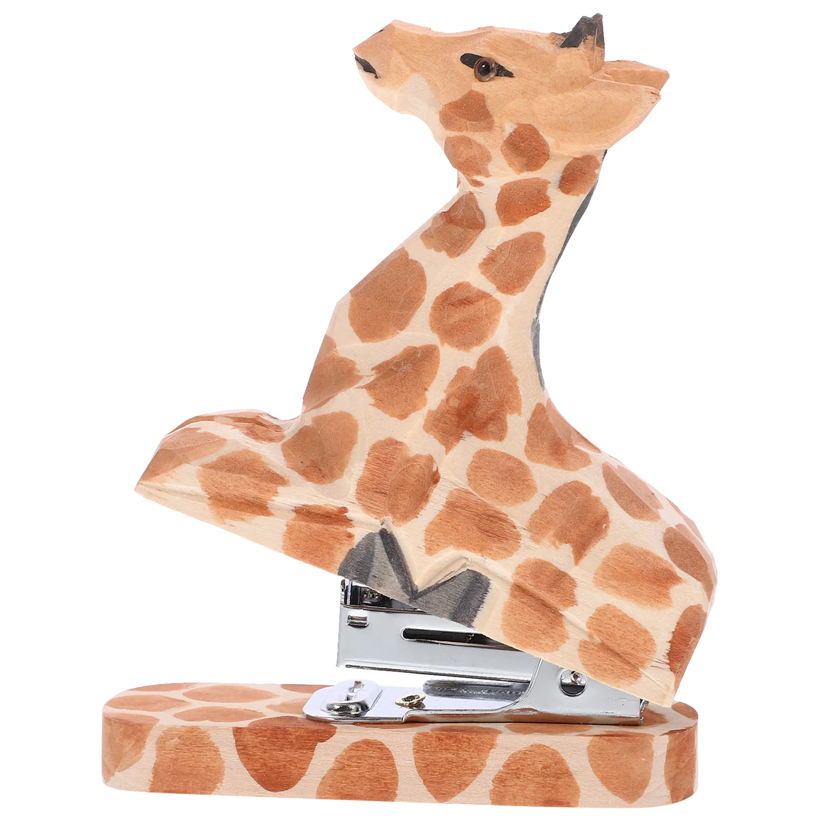 

Wooden Animal Stapler Portable Reusable Paper Stapler Office Small Desktop Staplers Animal Decor Staplers Desk Accessories