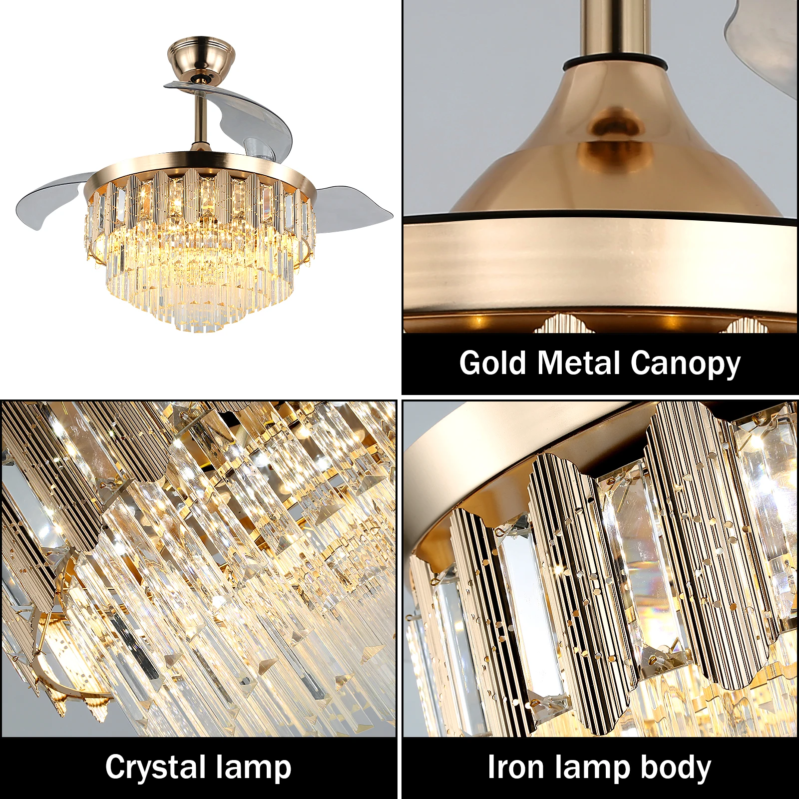 VETRULUS مروحة سقف حديثة مع مصباح ليد التطبيق الذكي التحكم عن بعد عكسها BLDC ذكي مصباح فندليير تركيبات داخلية