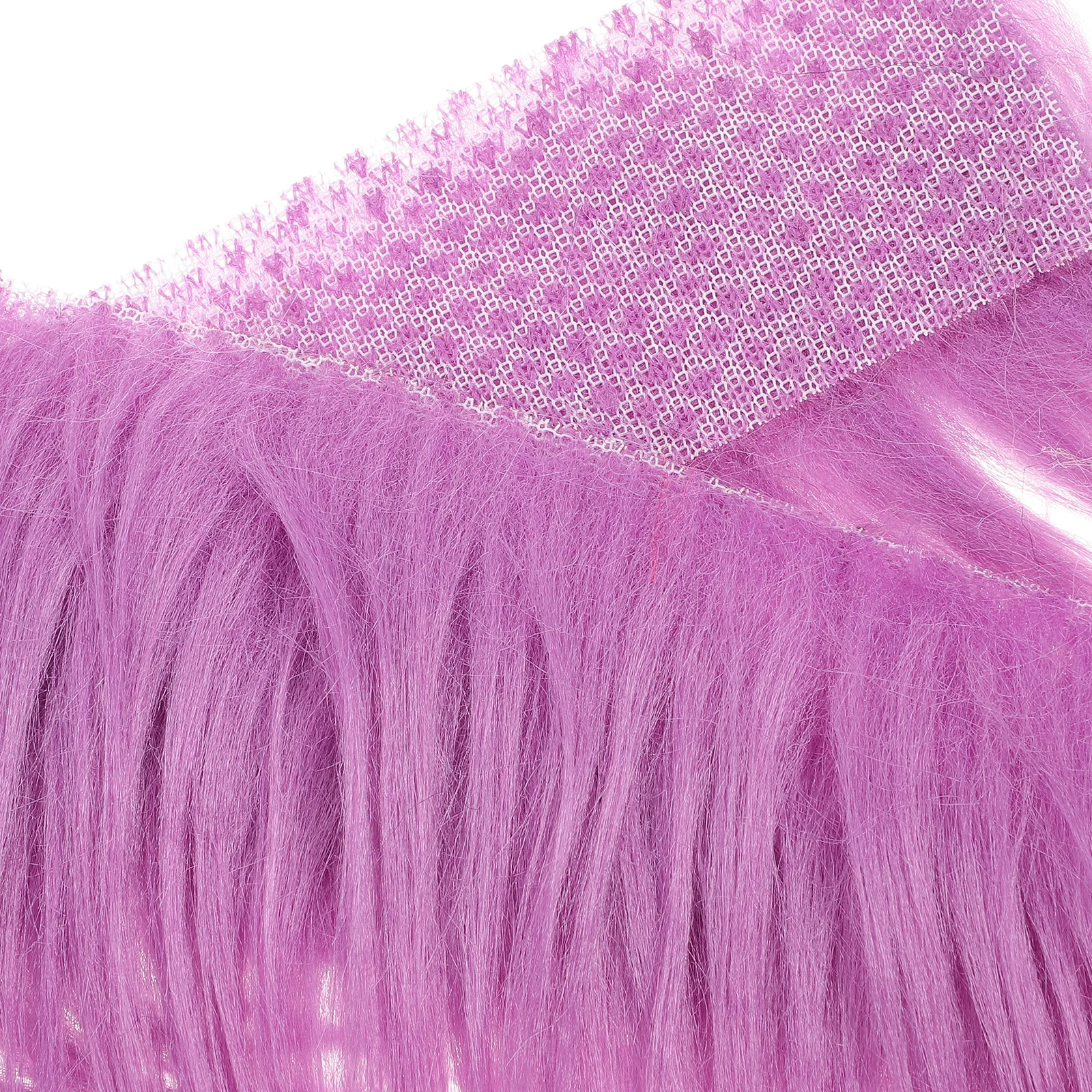 

4Pcs Artificial Shaggy Fabric Set for DIY Craft Home Decor Sewing Costume Accessories Gnome Beard Strips