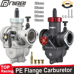 Nibbi pe19mm/pe22mm/pe24mm/pe26mm/pe28mm Flansch vergaser für Motorrad 2t 4t gy6 Motor 100cc-250ccatv yamaha Rennpitbike