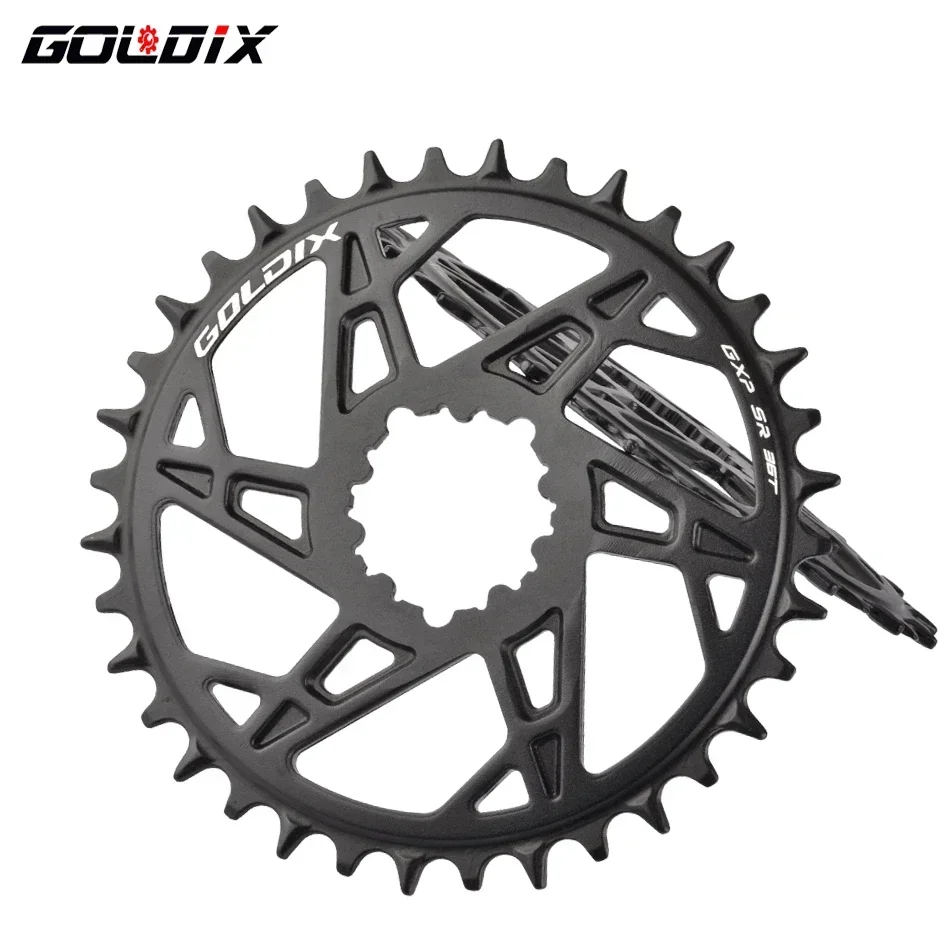 GOLDIX offset 3MM mountain bike link 34/36/38/40T positive and negative sprockets, fix bike accessories with three screws