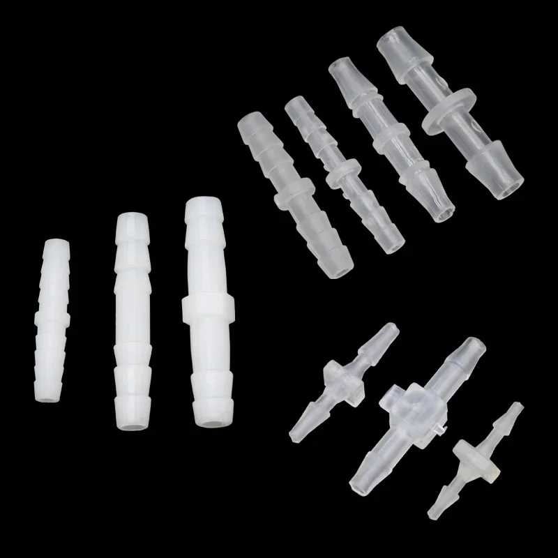 10pcs Pagoda Plastic Hose Joint 1.6 2.4 3.2 4 4.8 5.6 6.4 8 9.5 10 mm Pipe Hose Connector Accessories
