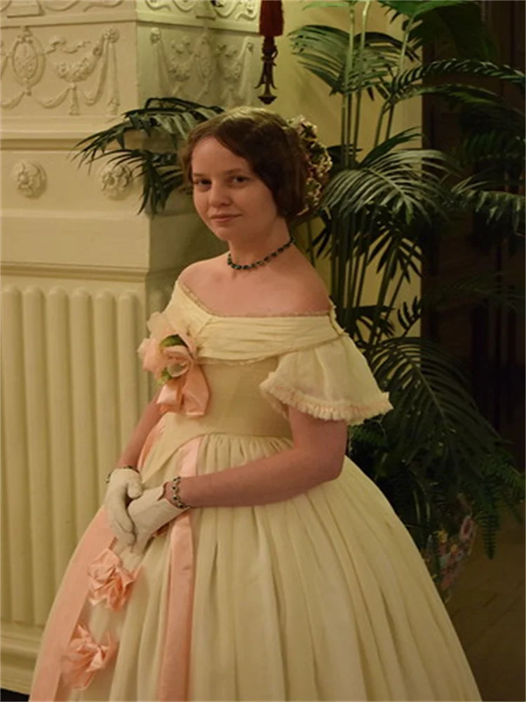 

1860s Victorian Prom Wedding Dress Historical Civil War Costume Southern Belle Reenactment Ball Gown Custom Made
