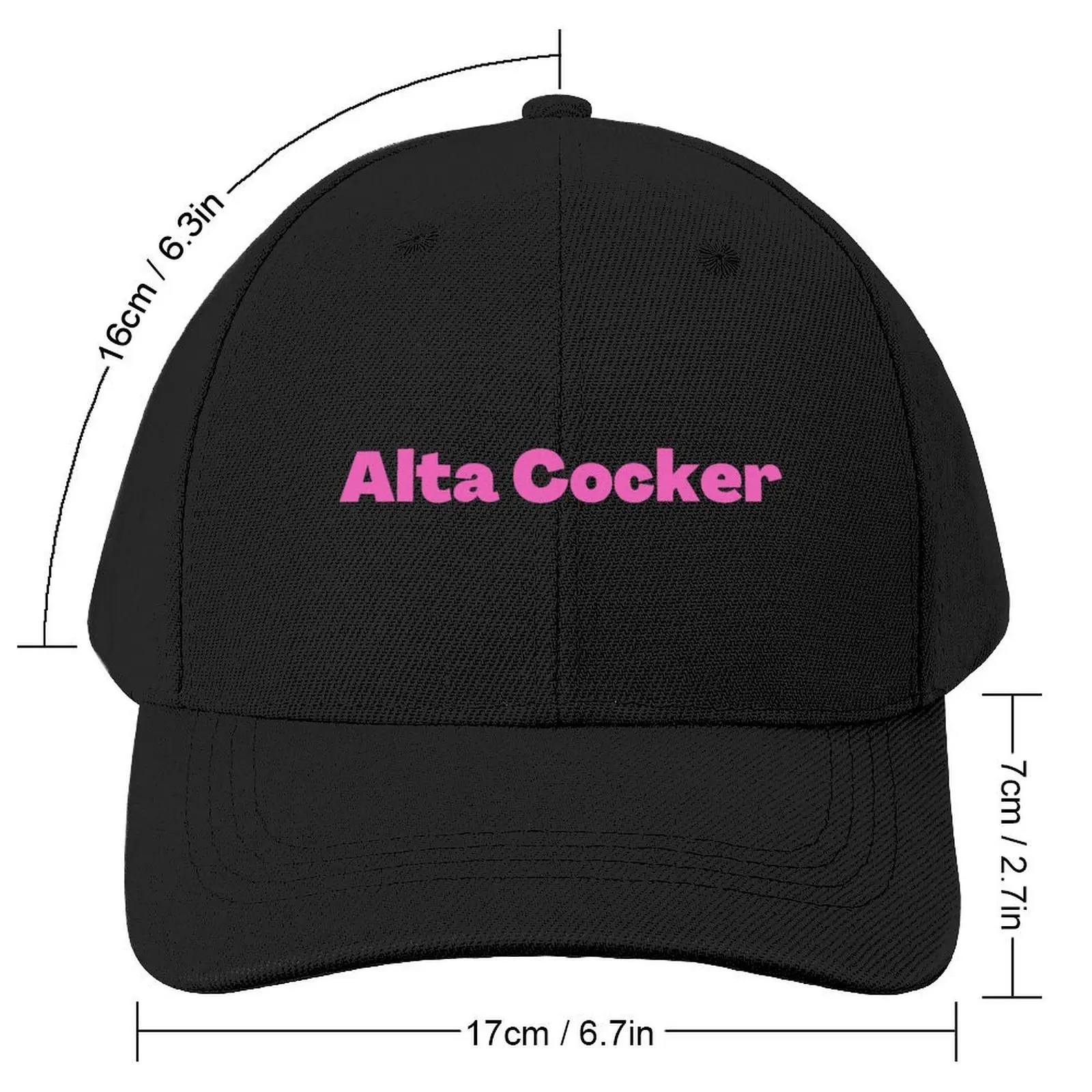 Yiddish Alta Cocker pink -- Funny Old Person Baseball Cap New Hat Vintage Men's Caps Women's