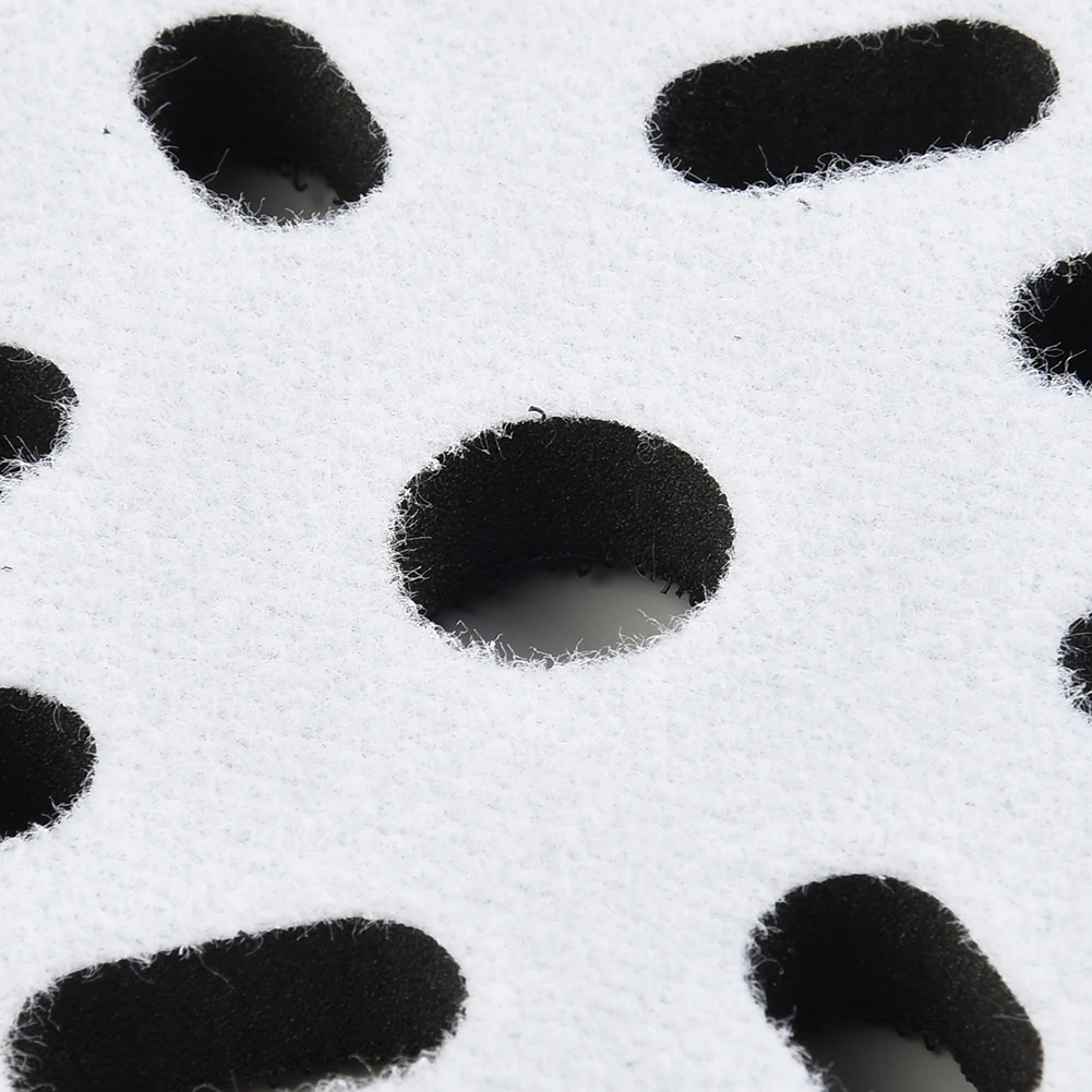 

Black Interface Pad Multifunction Sponge Sandpaper Brand New Sponge Sandpaper Interface Pad 150mm/6\\\" 17 Holes