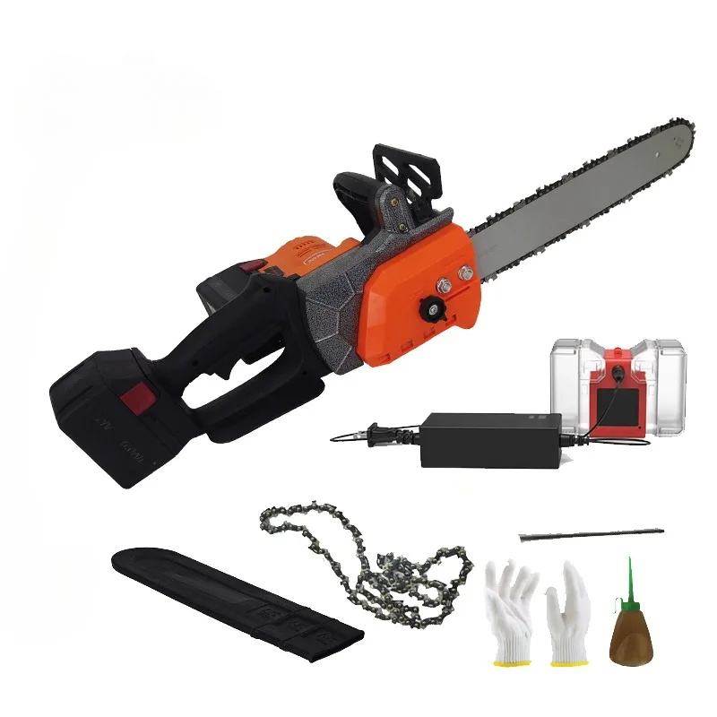 Rechargeable lithium battery high power household electric chain wireless tree felling saw