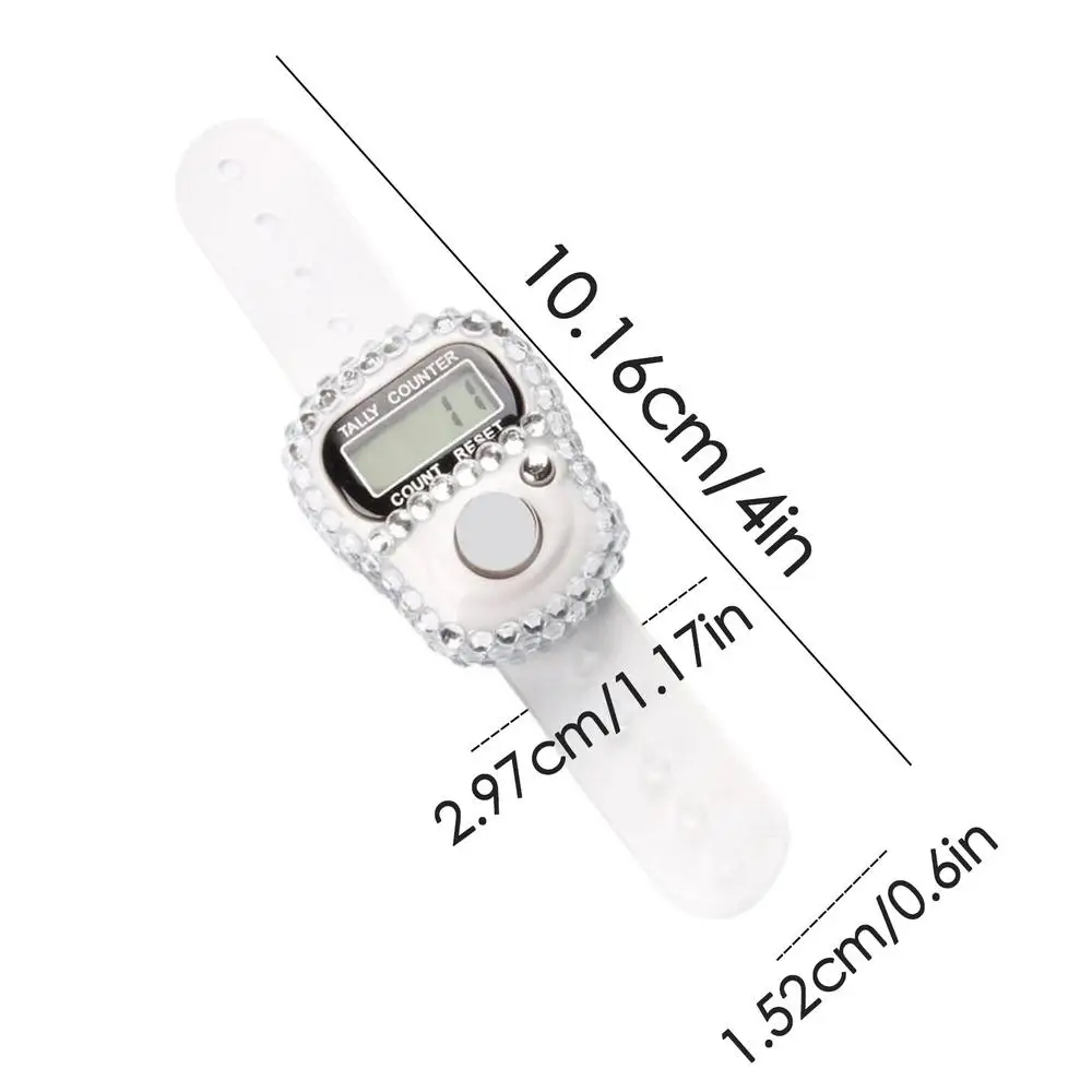 1 st Digitale Vinger Ring Teller met LCD Resetbare Elektronische Islamitische Tasbih Gebed Teller Verstelbare Tally Clicker voor Sport - afbeelding 1