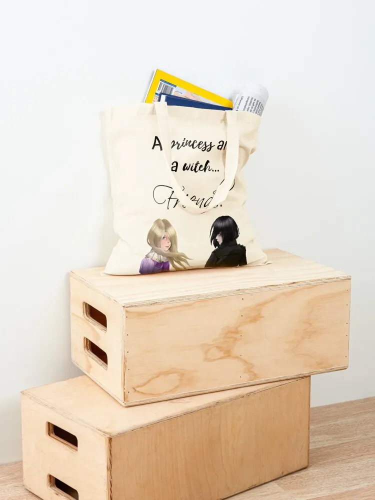 a princess and a witch... friends. Tote Bag tote bag university Lady bag canvas tote bags Shopper