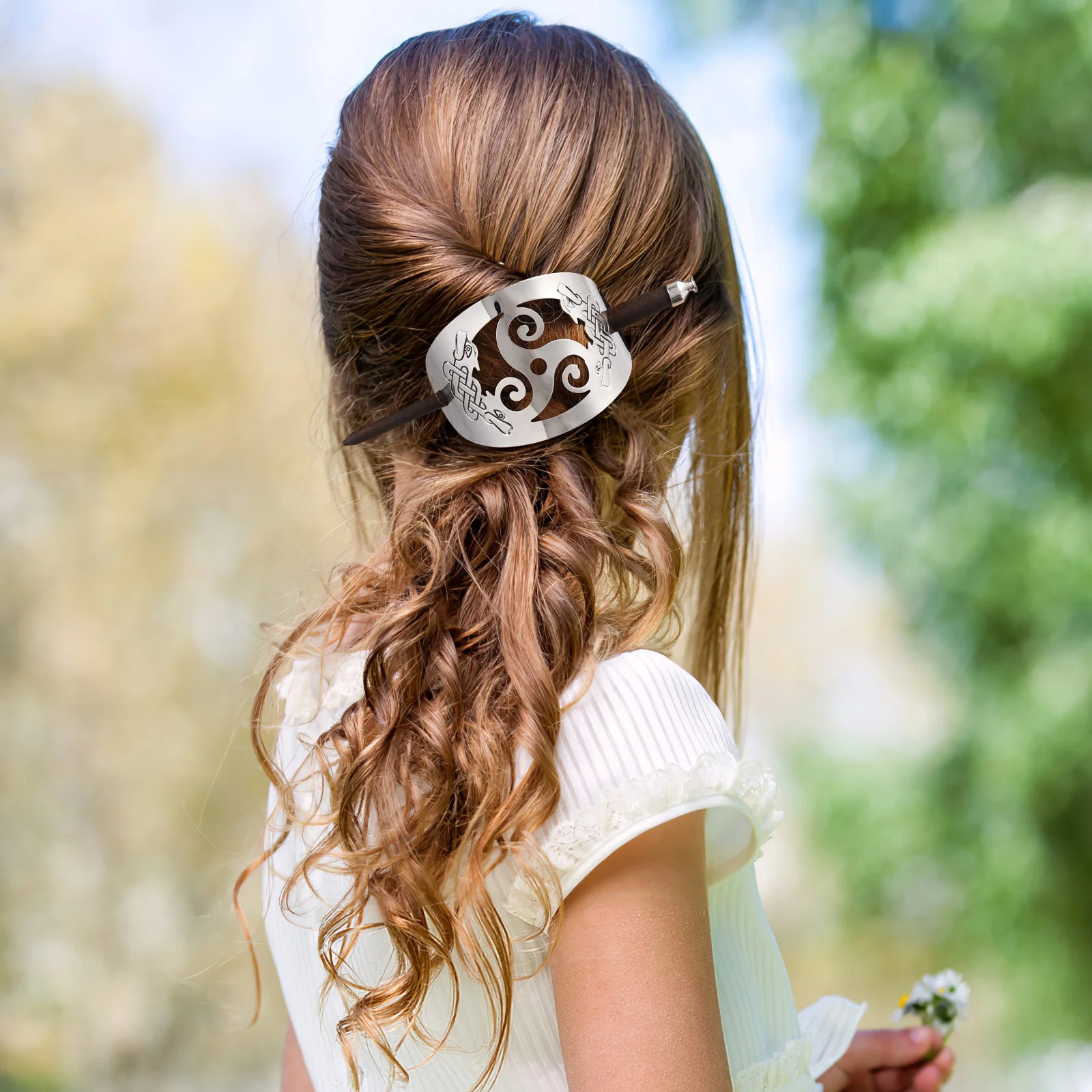 

Retro Hairpin Vintage Hair Stick Women Accessories Elegant Barrette Clip Decorative Pins Thick Hair Hairstyle DIY Party Daily