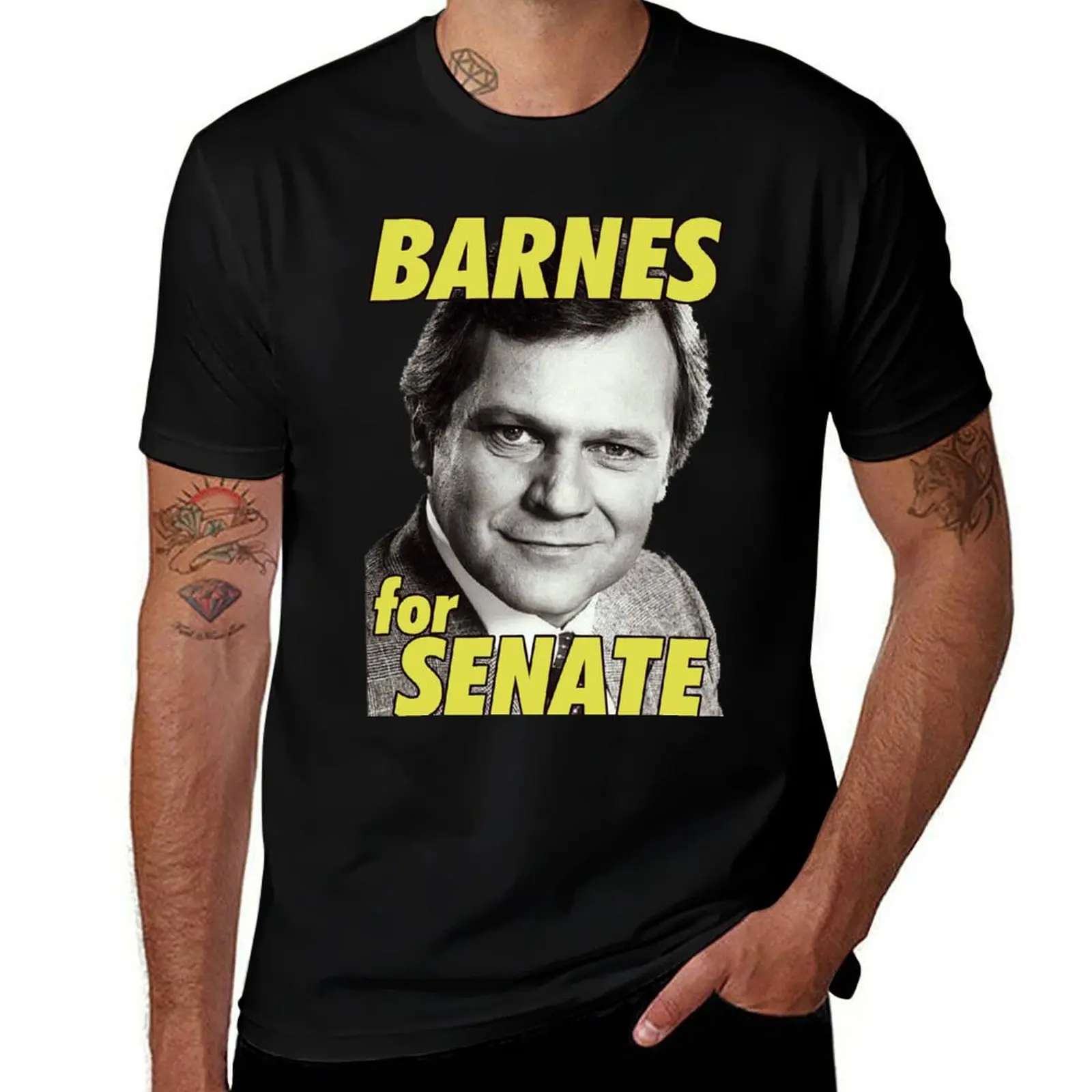 Cliff Barnes for Senate (Dallas) T-Shirt Relaxed Casual Short Sleeve Tee T-Shirt