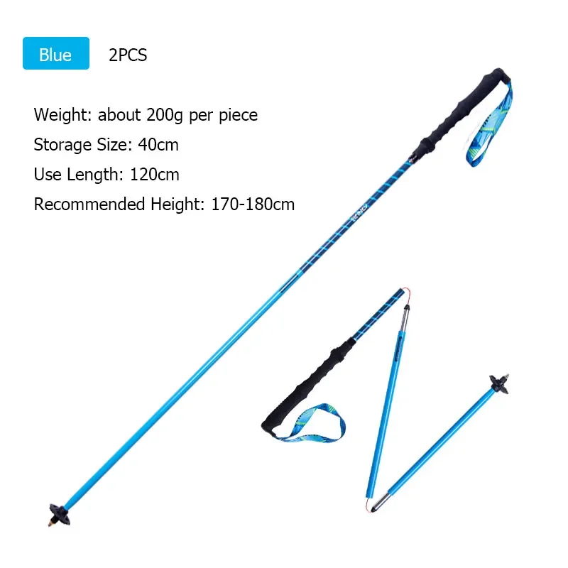2 stücke aonijie alle Arten von Wandern Trekking stock Outdoor Camping Walking Stöcke zusammen gefasst 110cm 120cm 130cm