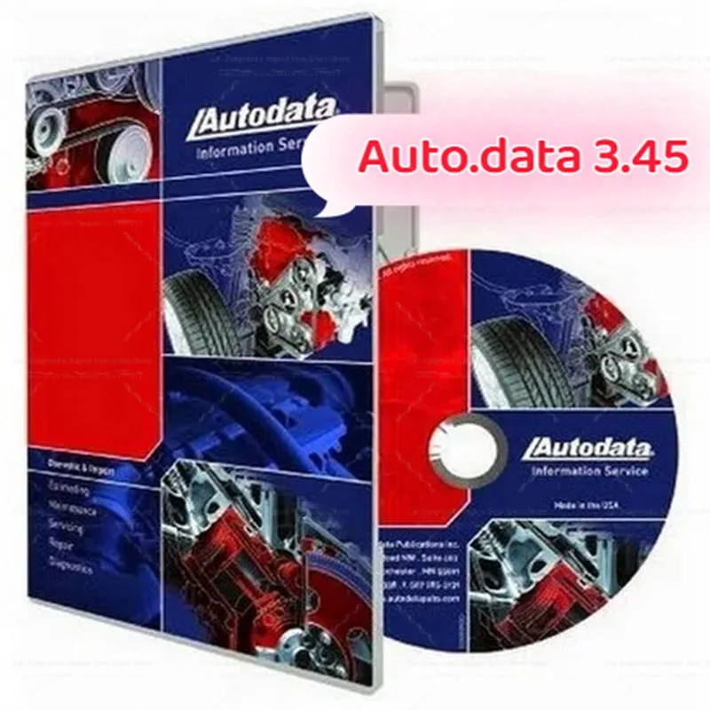 Newest car tool Auto Data 3.45 wiring diagrams data install video autodata software updated version is 2014