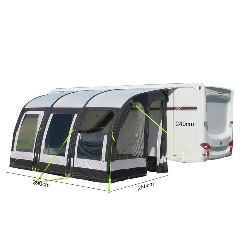 Multifunctional large inflatable awning, outdoor camping quick-opening canopy, trailer RV side tent