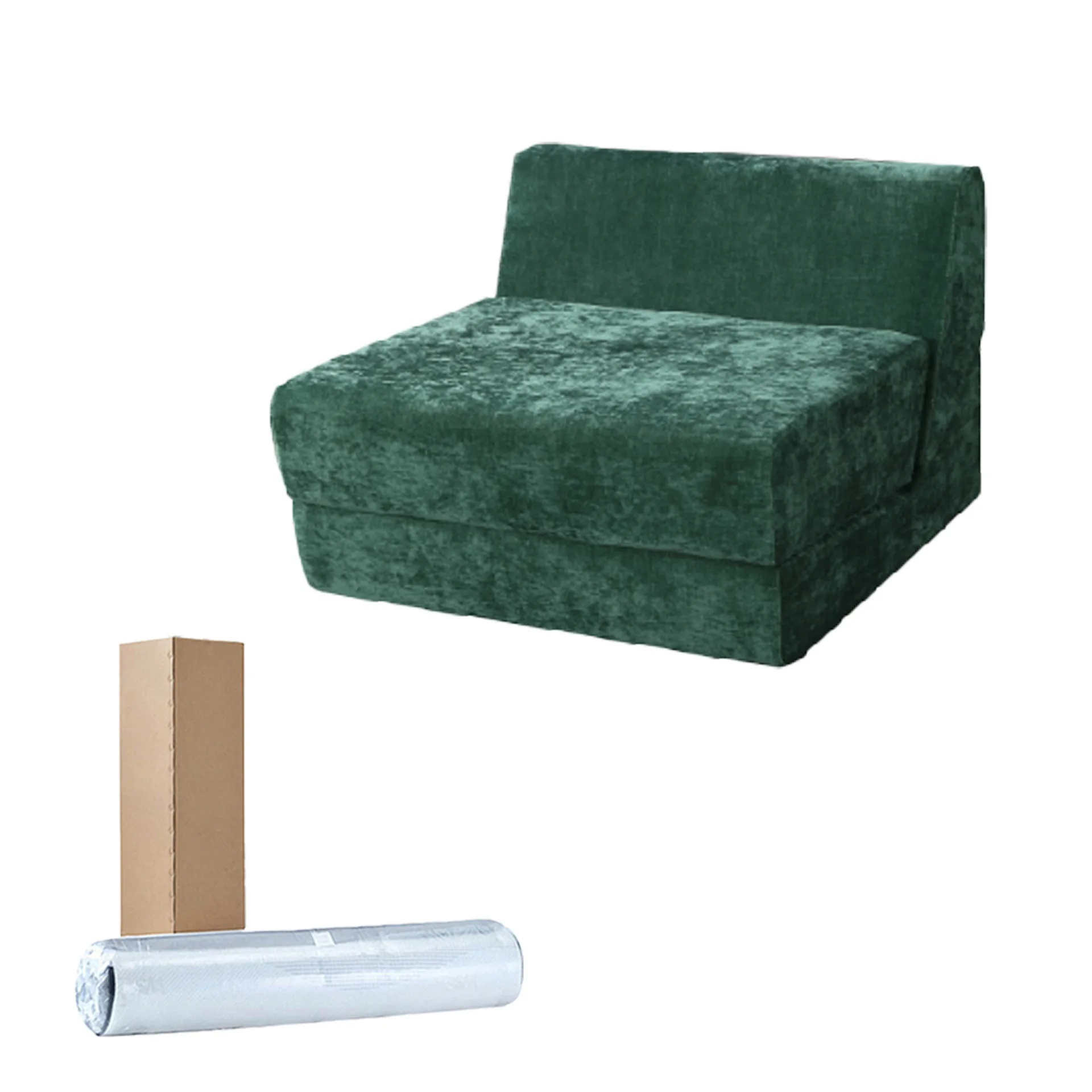 Nordic style living room floor-to-ceiling lazy sofa compression sofa recliner three-in-one vacuum compression sofa box