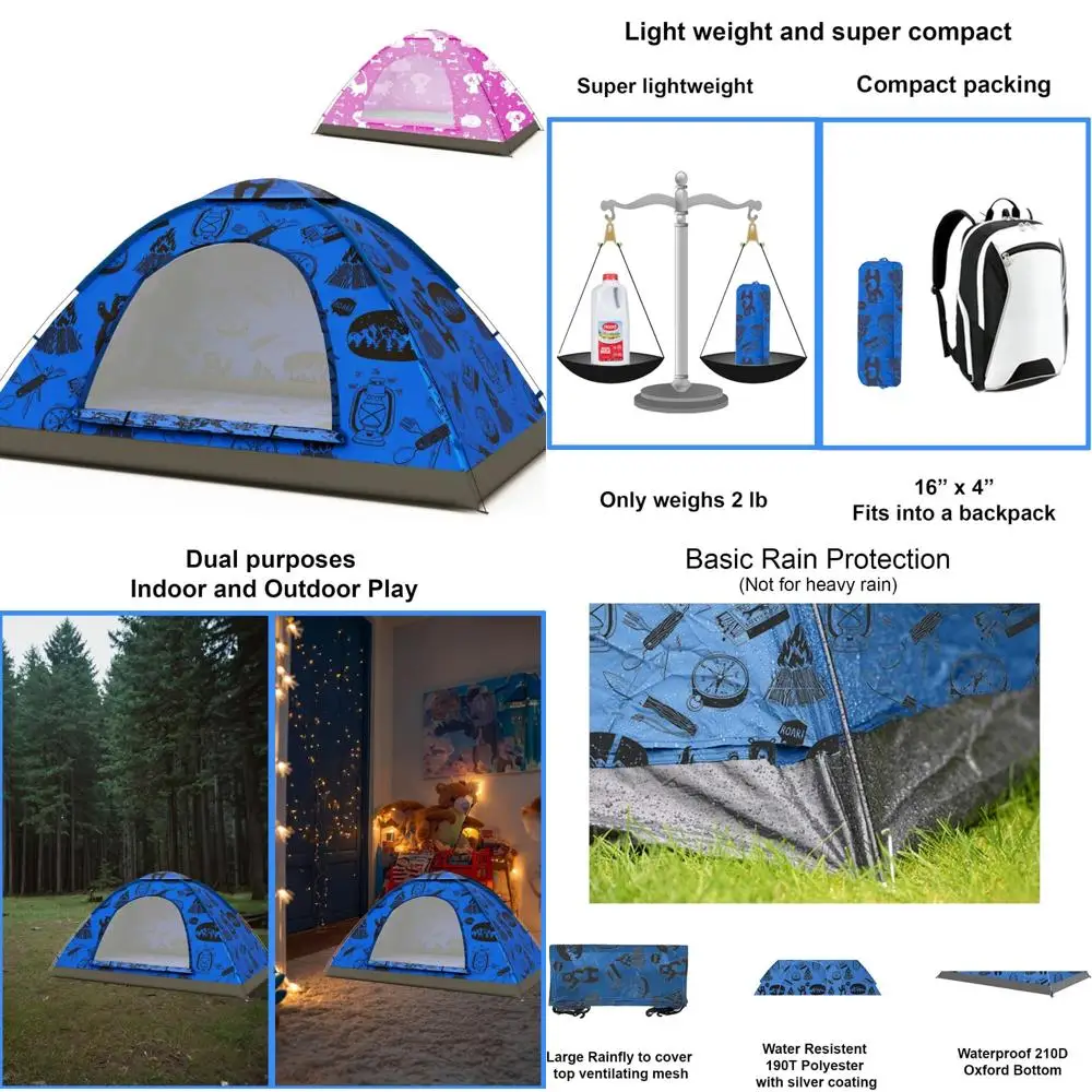 مسرح محمول للمستكشفين الصغار: خيمة خفيفة الوزن ومنبثقة للمغامرات الخارجية واللعب الداخلي #1