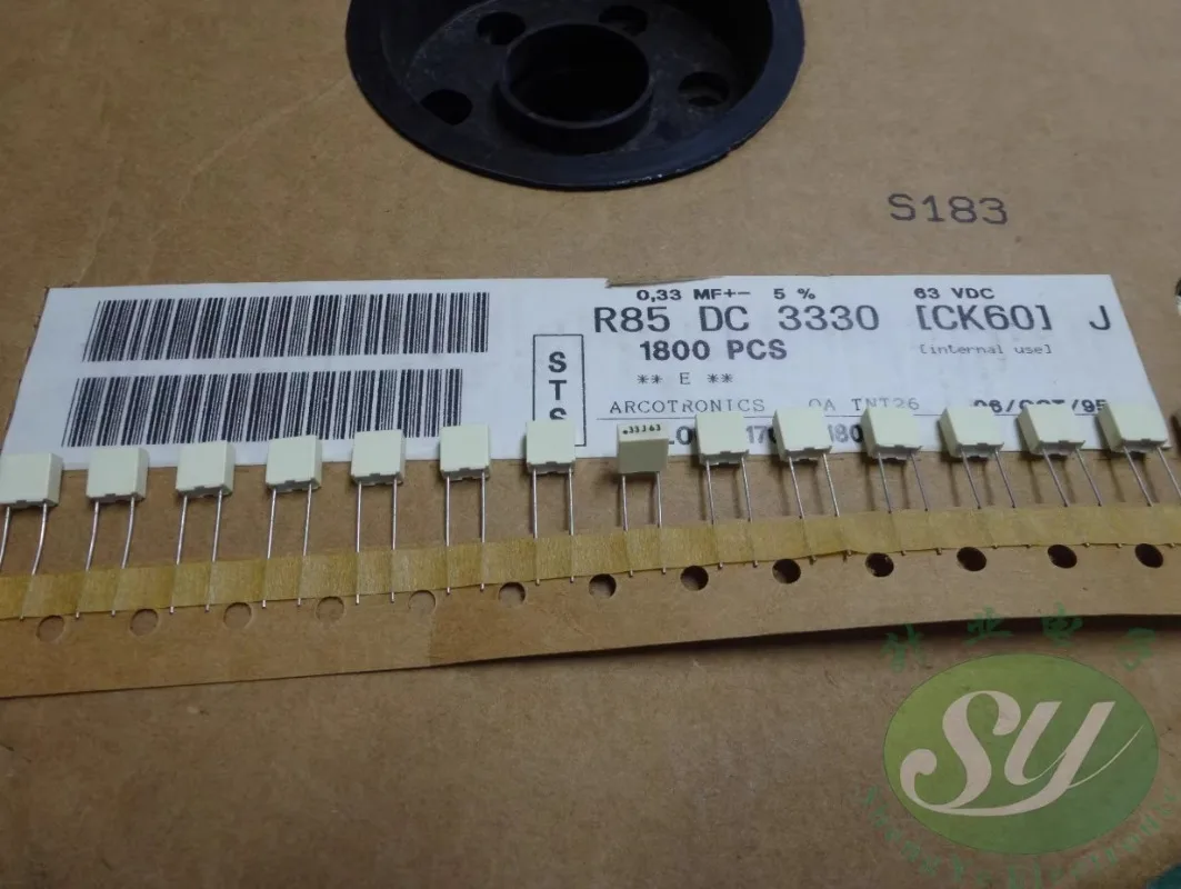 

10PCS AV R85 0.33uf/63V 330nf u33 334 New 5% film capacitor 5MM