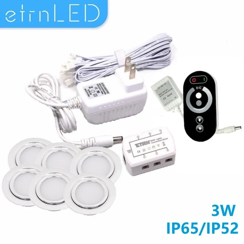 

etrnLED Led Spotlight Lighting Kit 3W 220V IP65 Waterproof Ultra-thin Outdoor Ceiling Mini Spot Lights Bathroom Cabinet Kitchen