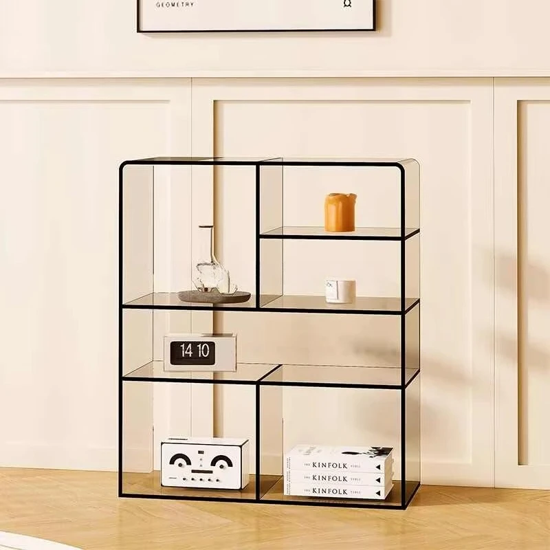 fv-Modern Design Home Use Acrylic Multi-layer Storage Rack Simple Small Acrylic Display Cabinet