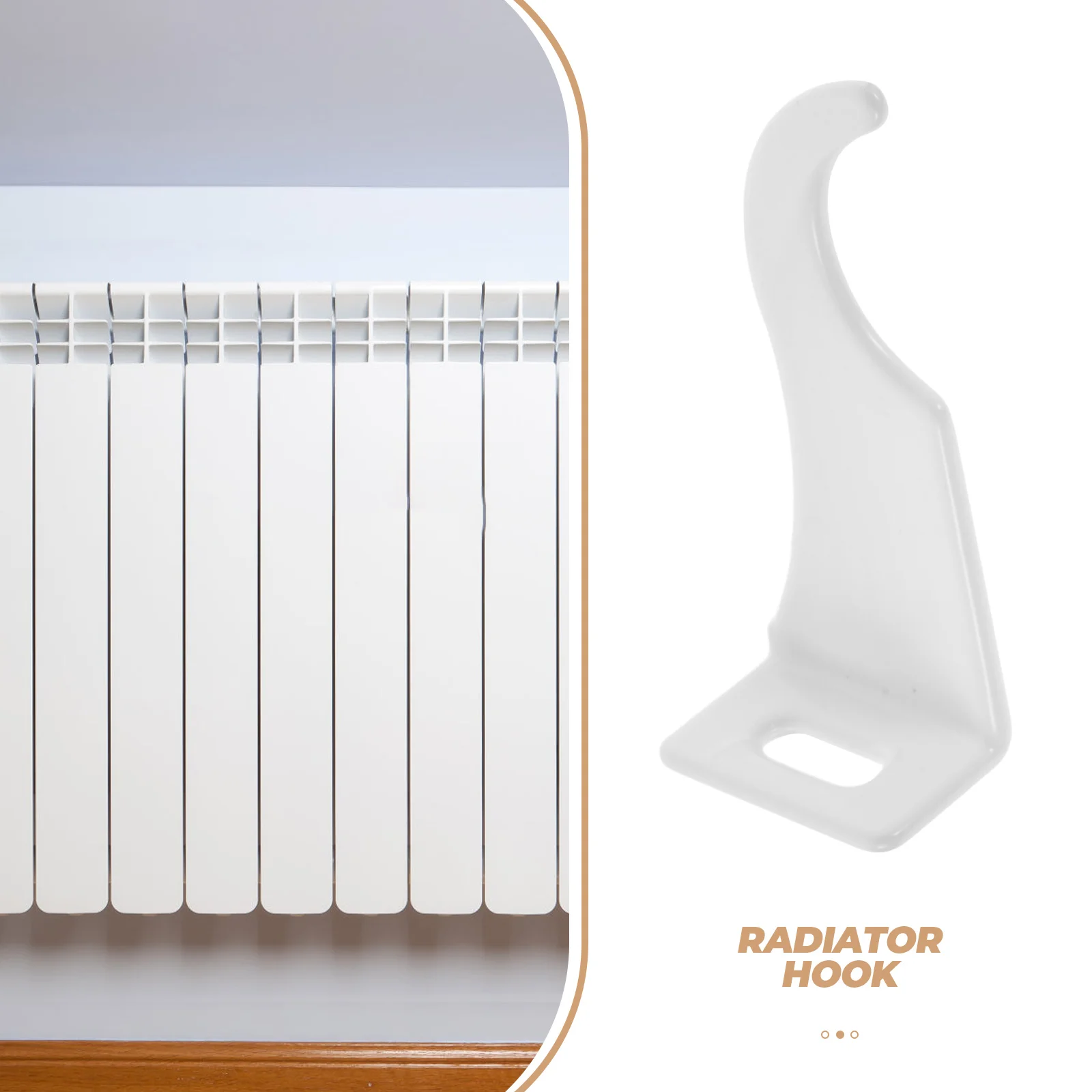 4 Pcs Radiator Hooks High-durability Aluminum Reinforced Hanging Load-bearing Compatible Easy Installation Wide Application