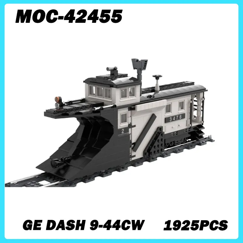 MOC-42440 Zug Serie Zug Schneepflug MOC Bausteine DIY Modell Ziegel Hoher Schwierigkeitsgrad Pädagogisches Puzzle Spielzeug Geschenke 880PCS