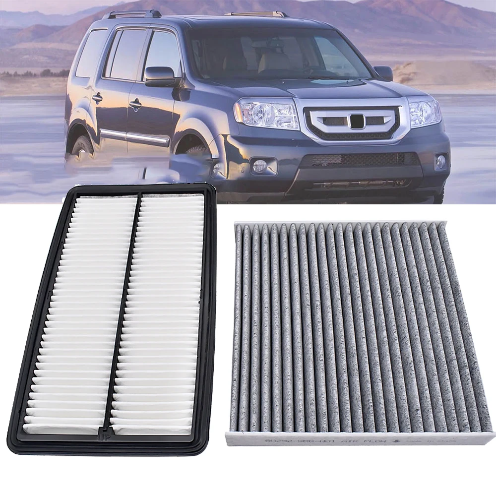 Engine Air Filter Car Cabin Air Filter with Activated Carbon For Honda Pilot 2009-2015 Odyssey 2005-2010 Acura MDX 17220-RN0-A00