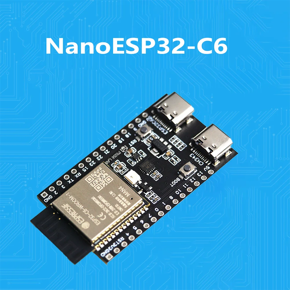 

nanoESP32-C6 Development Board ESP32-C6 Minimum System Board ESP32 Core Board RISC-V Espressif IoT WiFi6 Bluetooth ZigbeeNew