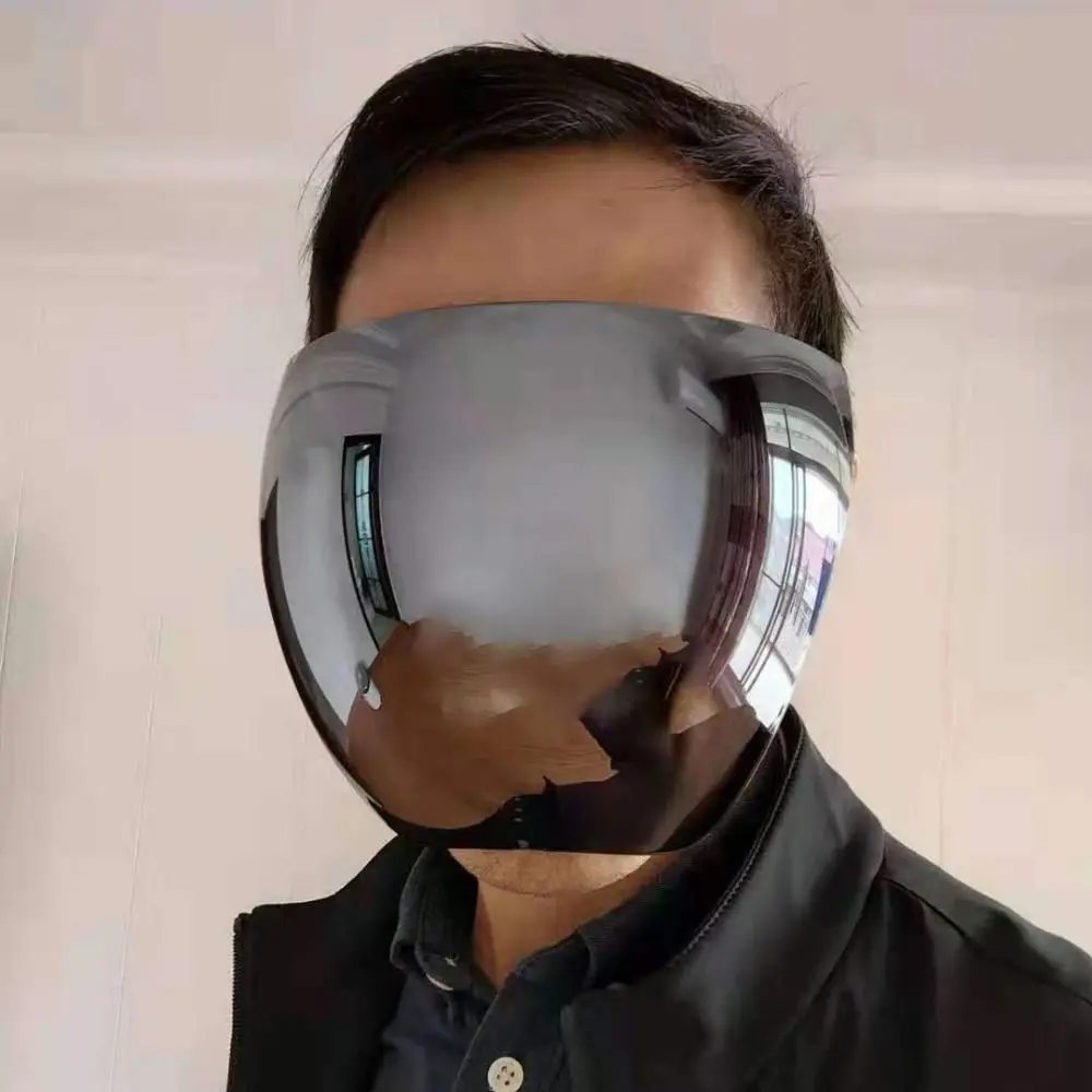 نظارات شمسية Y2k عصرية كبيرة الحجم للرجال والنساء بإطار كبير وظلال سوداء بتصميم علامة تجارية فاخرة نظارات شمسية قطعة واحدة