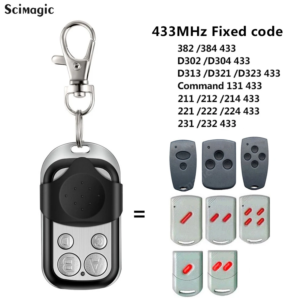 433MHz 868MHz Garage Door Remote Control Digital D382 D384 D302 D304 211 214 224 Door Opener Replicator