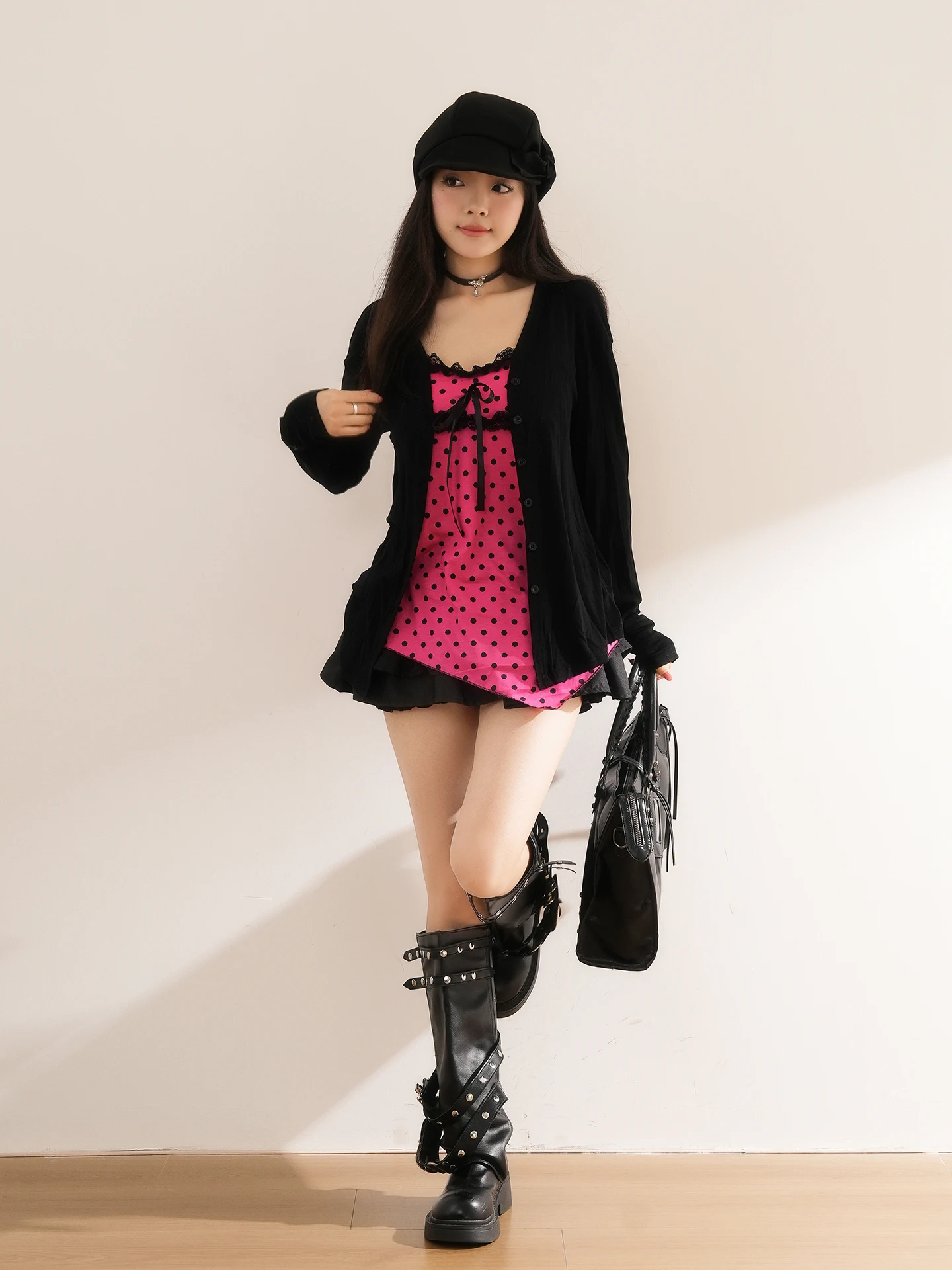 Sexy Checkered Lace Two-Piece  - Resin Vat ulasan dan harga
