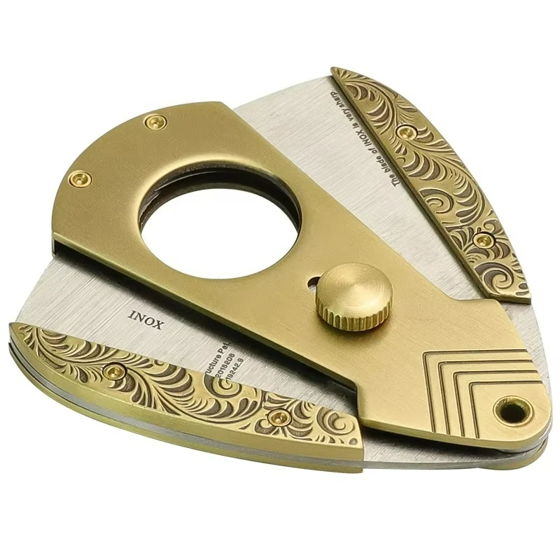 Tagliasigari Accessori per sigari Tagliasigari portatile da viaggio per sigari in acciaio inossidabile