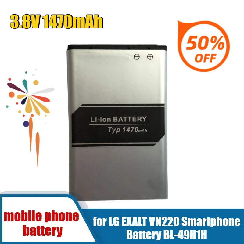 3,8 В 1470 мАч для смартфона LG EXALT VN220 Аккумулятор BL-49H1H