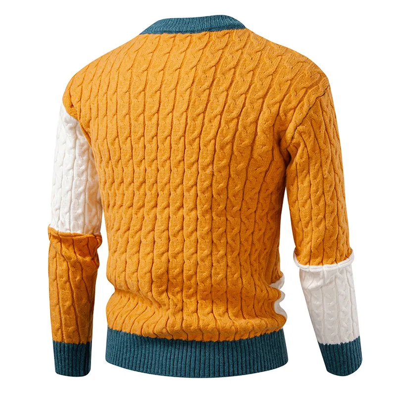 

Vm f Long Sve мужской вязаный свитер с высоким воротником, облегающий базовый слой для осенне-зимней повседневной одежды