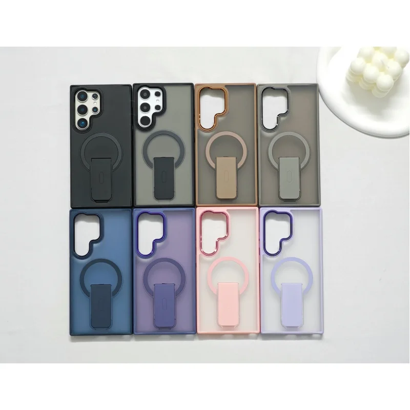 

Xuanyin Magnetic Stand is suitable forS25UltraNew Phone Cases25+Advanced Sense24plusMagsafeMagnetic Attractions23ultraMatte tex