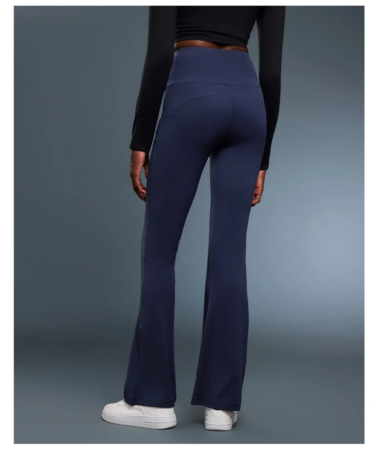 Womens Flare Leggings Vintage Style Slim Fit High Waist Bootcut Yoga Trousers High Elastic Naked Feel Versatile Sport Pants
