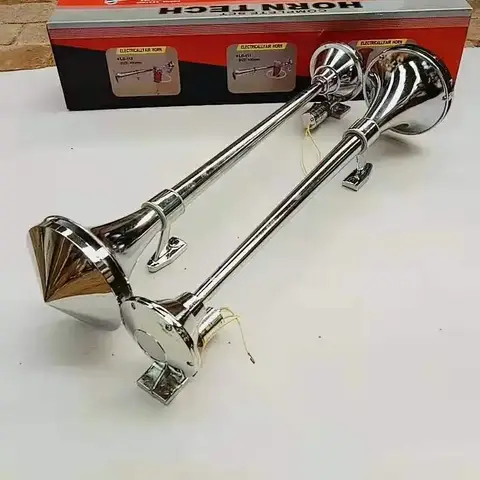 후드 에어 혼 12V24V 자동차 증기선 보컬 코드 솔레노이드 밸브가있는 대형 트럭베이스 전기 제어 긴 튜브