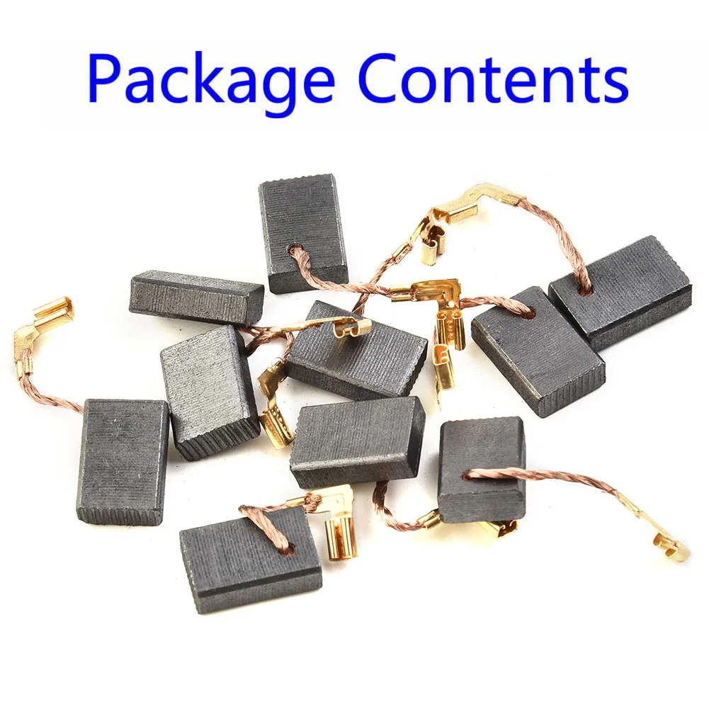 10 pezzi spazzole di carbone per CB325 CB459 CB303 CB419 CB203 CB85 utensili manuali professionali in carbonio e metallo accessori per smerigliatrice angolare
