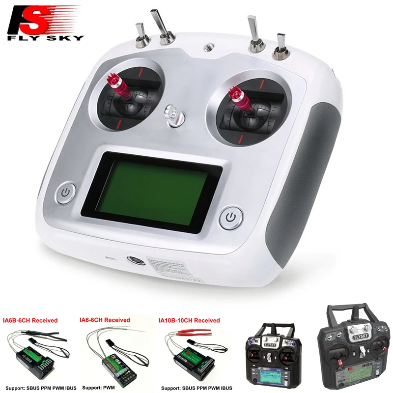 

Flysky FS-i6/I6X/I6S FS I6 2,4G 6ch/10CH RC передатчик FS-iA6/FS-iA6B/IA10B приемник для квадрокоптера DIY вертолет FPV дрон