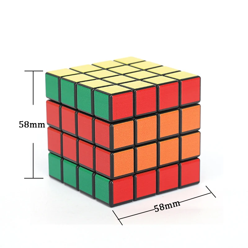 Rubik \'S Kubus Vorm Tabaksmolen 58Mm 4-laags Zinklegering Droge Kruidencrusher Grasslijpmachines Kruidenversnipperaar Rookaccessoires