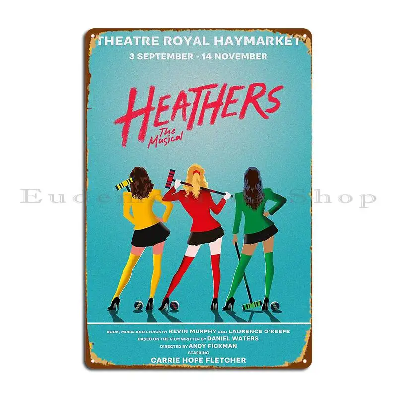 헤더 뮤지컬 웨스트 엔드 메탈 사인 클럽 파티 클래식 크리에이트 클럽, 커스텀 틴 사인 포스터