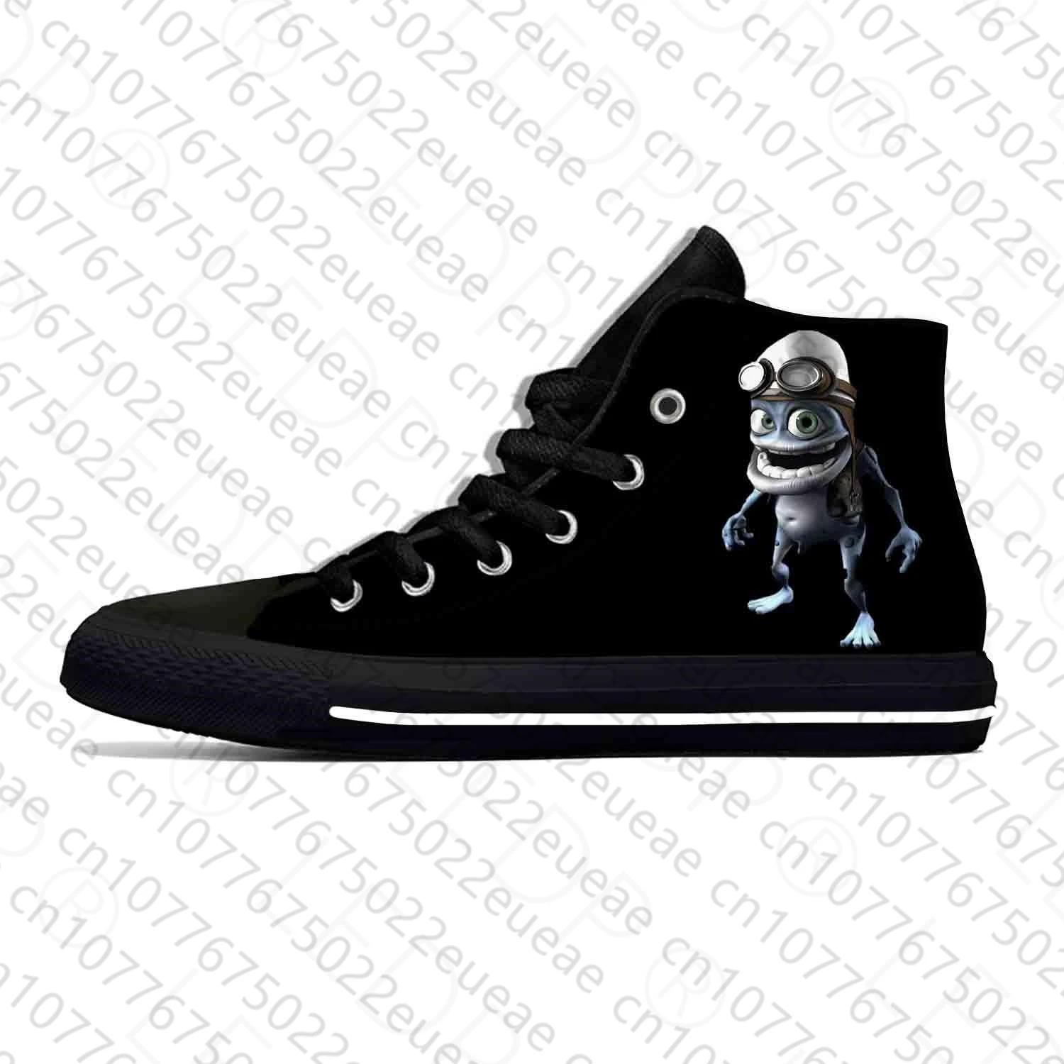 Anime Cartoon Manga Music Crazy Frog Cool Fashion Casual Cloth Shoes High Top Lightweight Breathable 3D Print Men Women Sneakers