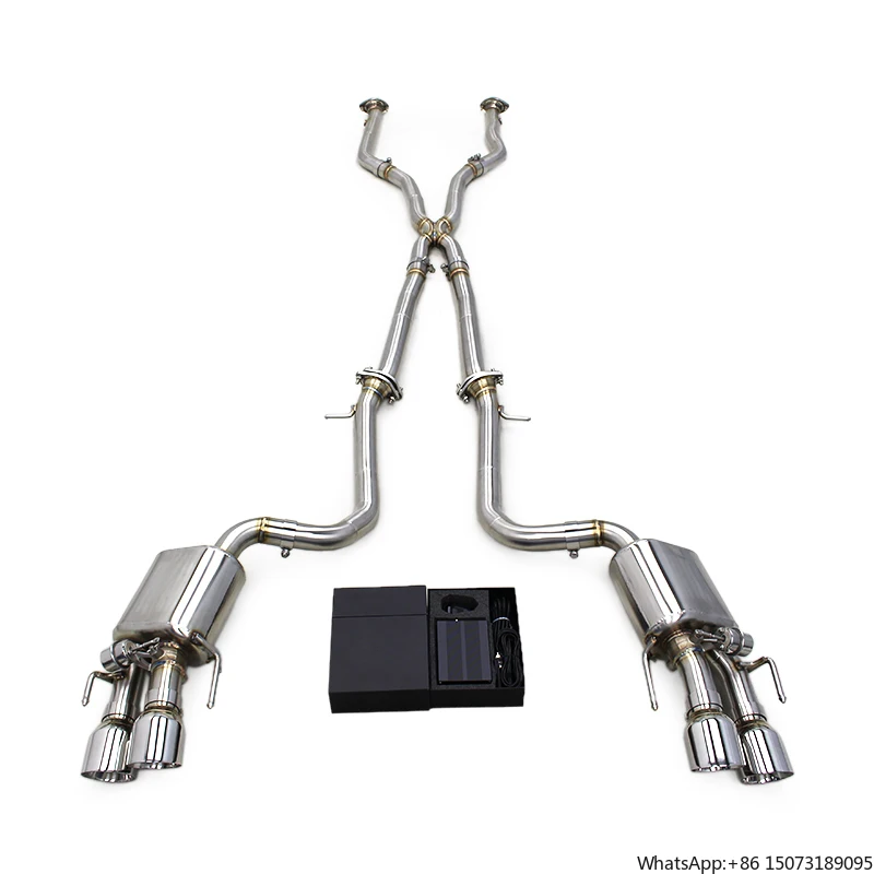 

Выхлопная система Boska из нержавеющей стали с глушителем для RC F/ 5.0L 2015-2021, спортивная выхлопная система