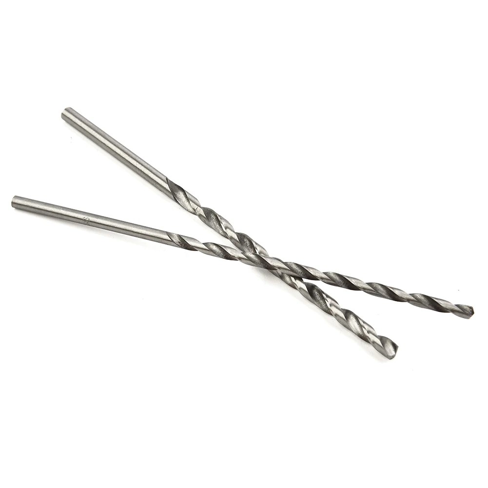 Set Drill Bit 2-5mm Tools 2mm-5mm 5 piece 5Pcs Accessories Extra Long High Speed Steel Pack Parts Silver Spare