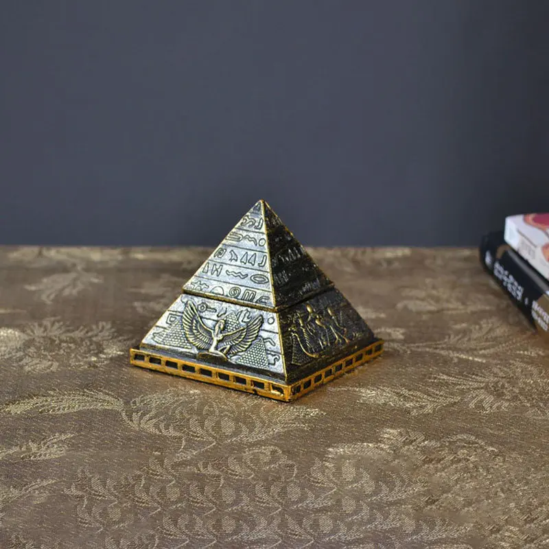 

Ancient Egyptian Pyramid Jewelry Storage Box Model Ornament