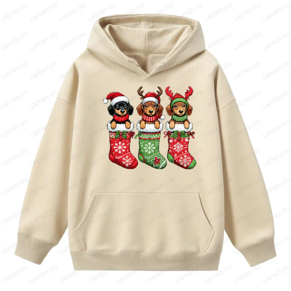 2025 teckel noël graphique sweat belle chien amant sweat à capuche pour femme joyeux noël bas chapeau pull hauts cadeau
