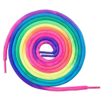 Rainbow Shoelaces Thick Round Colorful Shoe Laces for Sneakers Boots Sports Tennis Shoelace Shoestrings Shoes Accessories 1 Pair