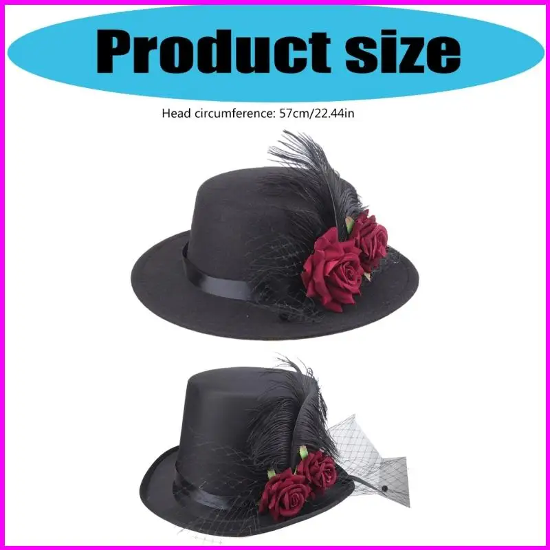 Steampunk Victorian Top Hat Halloween Cosplay Costume Accessories Party Hat