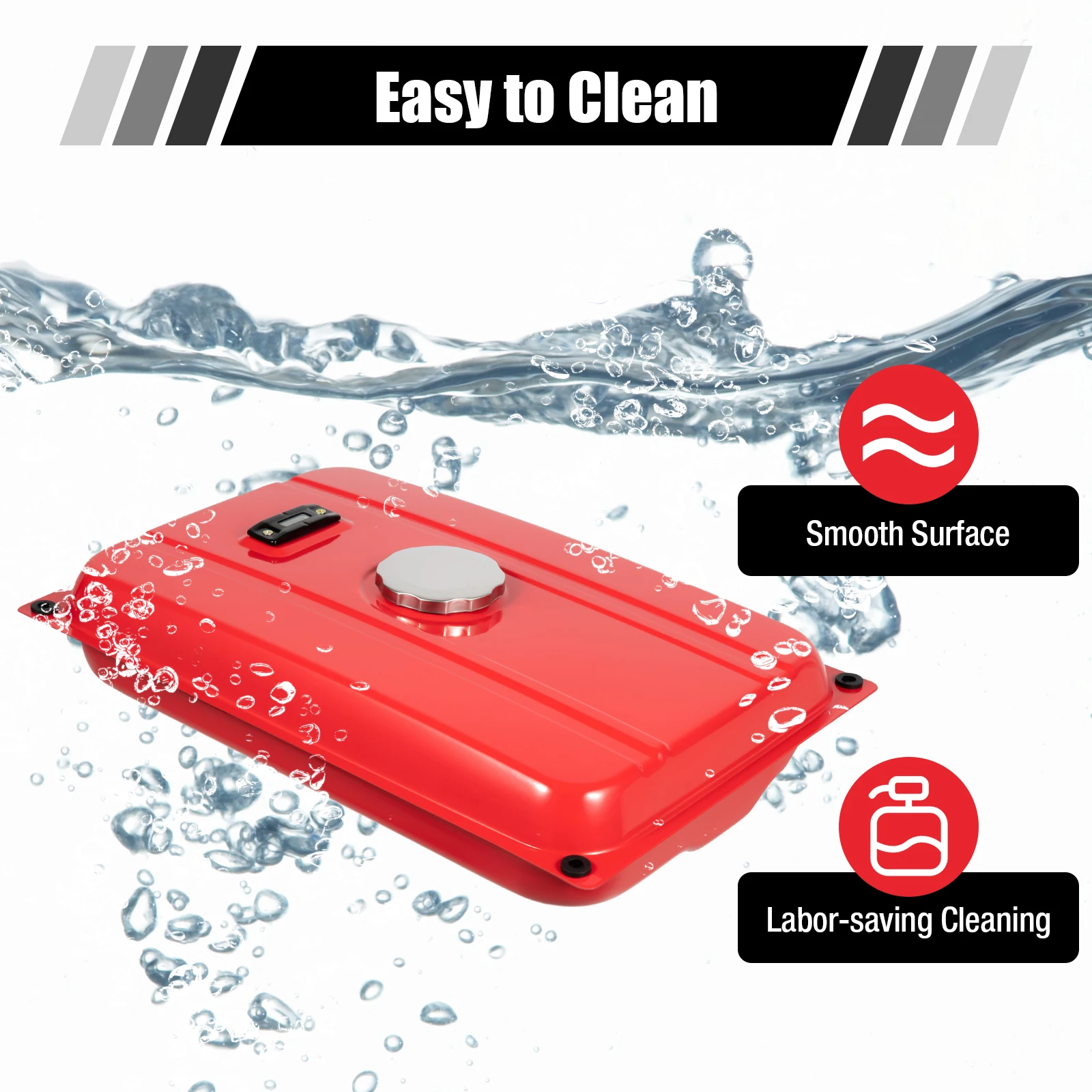 4 Gallon Gas Can, Built-In Fuel Gauge,21.5*14.1*3.9 inch Portable Gas Can for Honda Series Single-Cylinder Generators