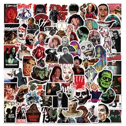 50/100pcs Mixed Horror Movie Thriller Character Stickers Car Guitar Luggage Suitcase Decals Sticker for Halloween Kids Toy