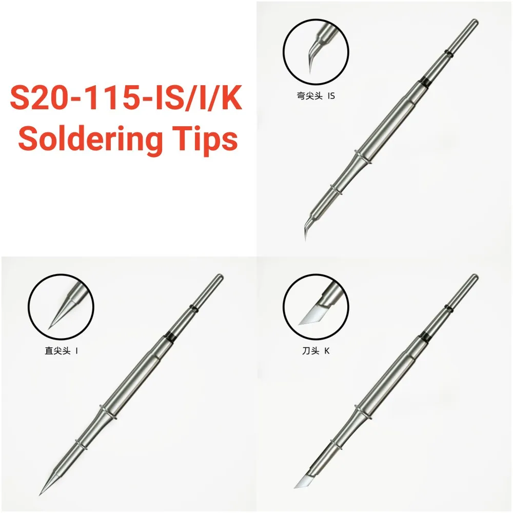 

S20-K I IS Soldering Tips ONLY For SEQURE S20 Soldering Iron PD QC Model C115 Welding Tips Repair Tools